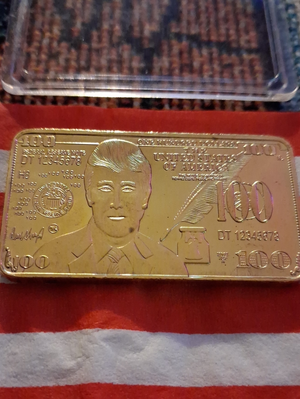 Trump Gold Bar Decorative Collectible